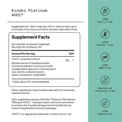 AHCC® - Kinoko® Platinum